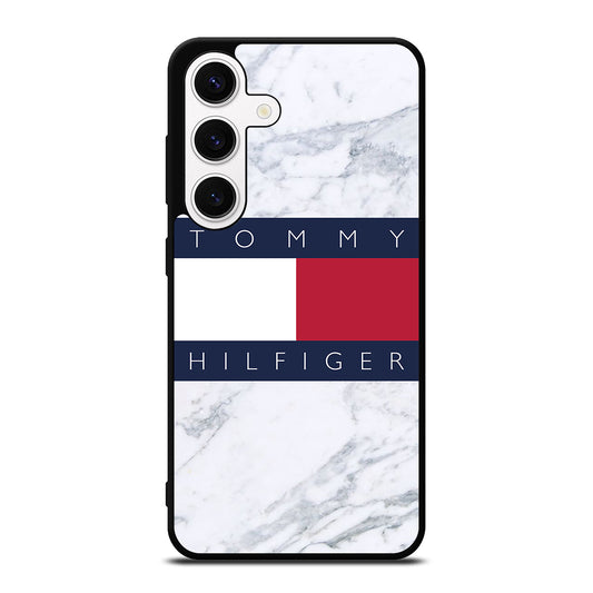 TOMMY HILFIGER WHITE MARBLE Samsung Galaxy S24 Case Cover