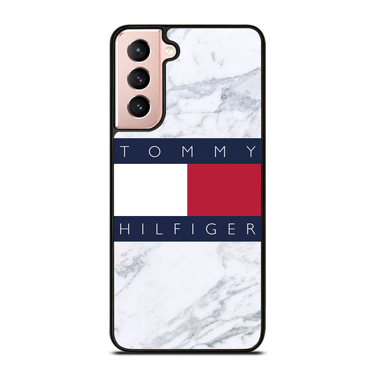 TOMMY HILFIGER WHITE MARBLE Samsung Galaxy S21 Case Cover