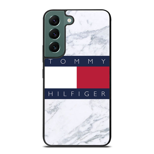 TOMMY HILFIGER WHITE MARBLE Samsung Galaxy S22 Case Cover