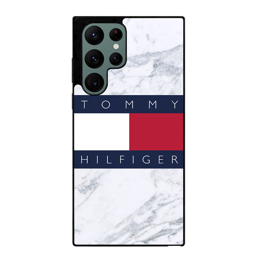 TOMMY HILFIGER WHITE MARBLE Samsung Galaxy S22 Ultra Case Cover