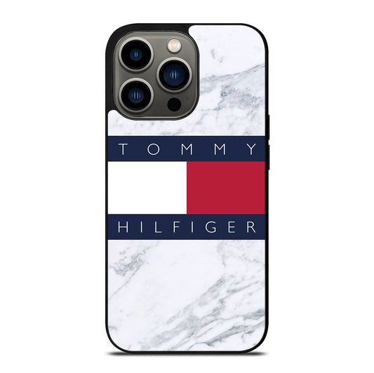 TOMMY HILFIGER WHITE MARBLE iPhone 13 Pro Case Cover