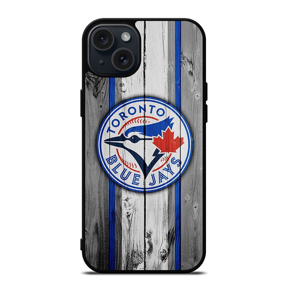 TORONTO BLUE JAYS WOODEN ICON iPhone 15 Plus Case Cover