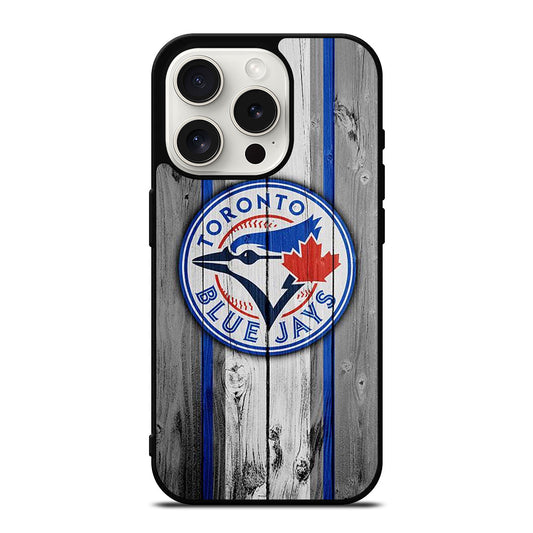 TORONTO BLUE JAYS WOODEN ICON iPhone 15 Pro Case Cover