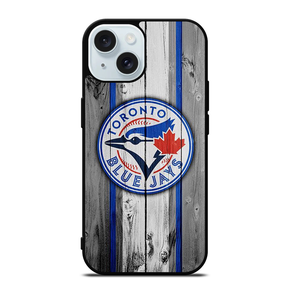 TORONTO BLUE JAYS WOODEN ICON iPhone 15 Case Cover
