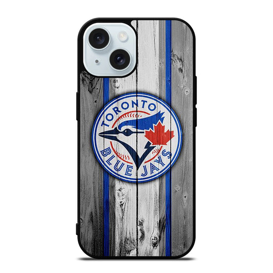 TORONTO BLUE JAYS WOODEN ICON iPhone 15 Case Cover