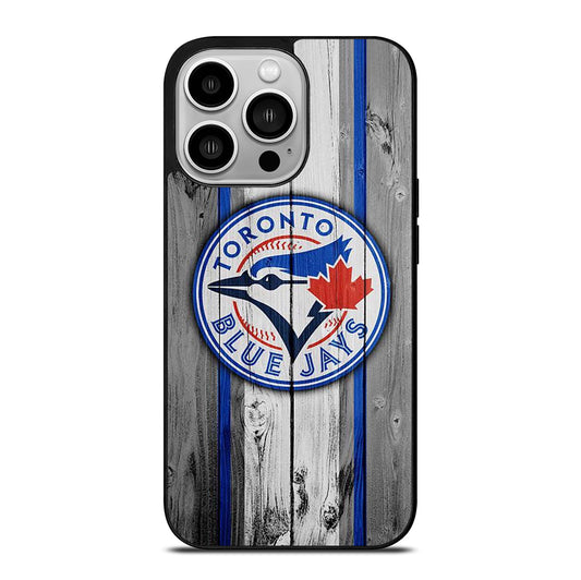 TORONTO BLUE JAYS WOODEN ICON iPhone 14 Pro Case Cover