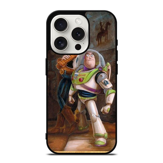 TOY STORY WOODY BUZZ ART iPhone 15 Pro Case Cover