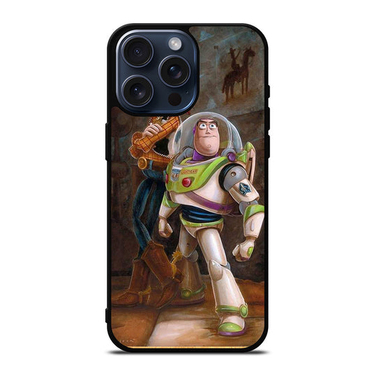 TOY STORY WOODY BUZZ ART iPhone 15 Pro Max Case Cover
