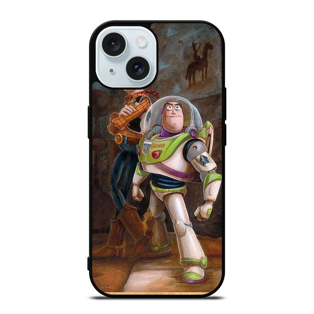 TOY STORY WOODY BUZZ ART iPhone 15 Case Cover