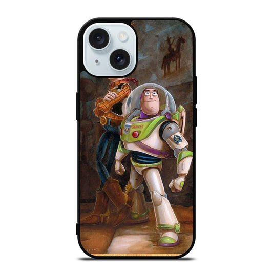 TOY STORY WOODY BUZZ ART iPhone 15 Case Cover