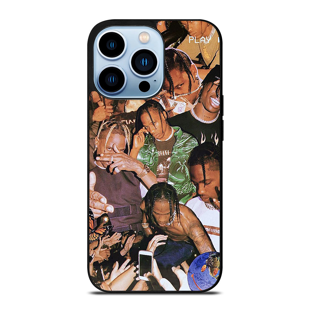 TRAVIS SCOTT AMERICAN RAPPER COLLAGE iPhone 13 Pro Max Case Cover