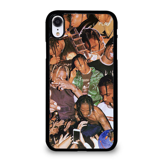 TRAVIS SCOTT AMERICAN RAPPER COLLAGE iPhone XR Case Cover