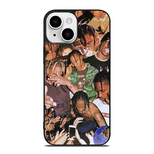 TRAVIS SCOTT AMERICAN RAPPER COLLAGE iPhone 13 Mini Case Cover