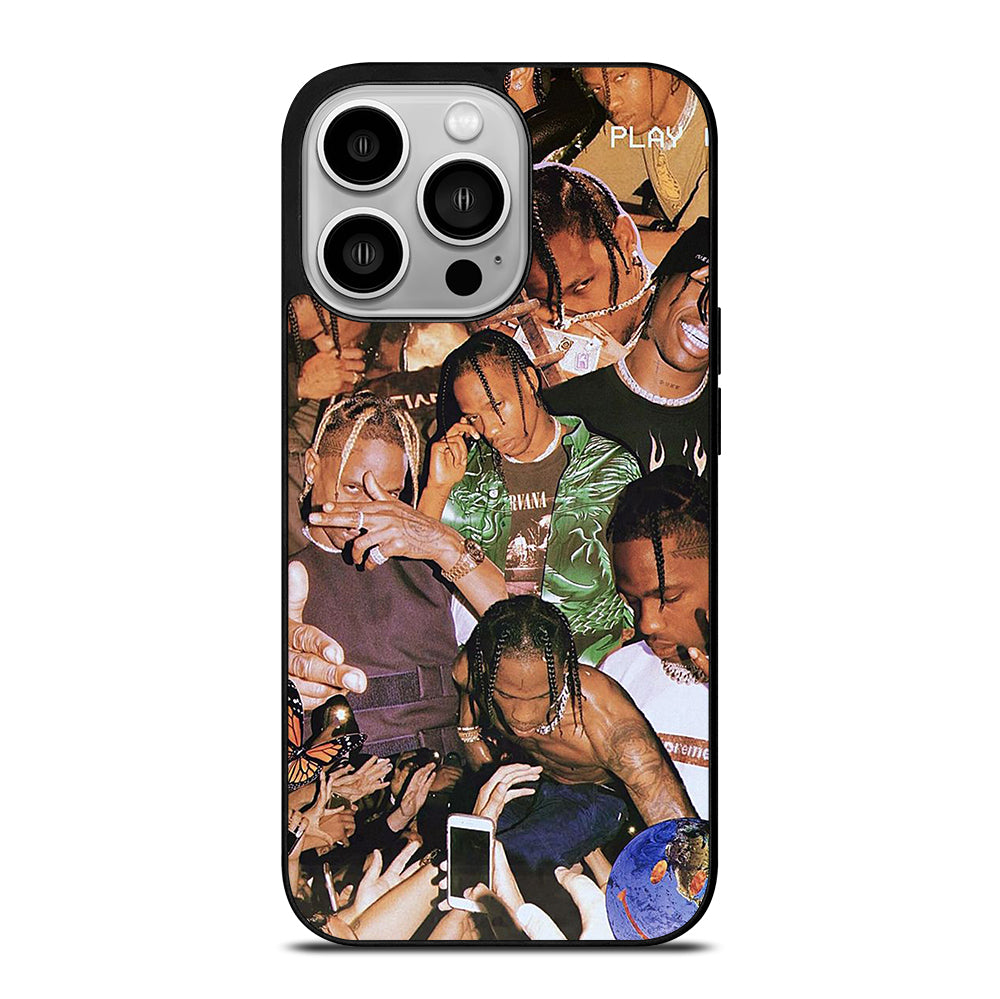 TRAVIS SCOTT AMERICAN RAPPER COLLAGE iPhone 14 Pro Case Cover
