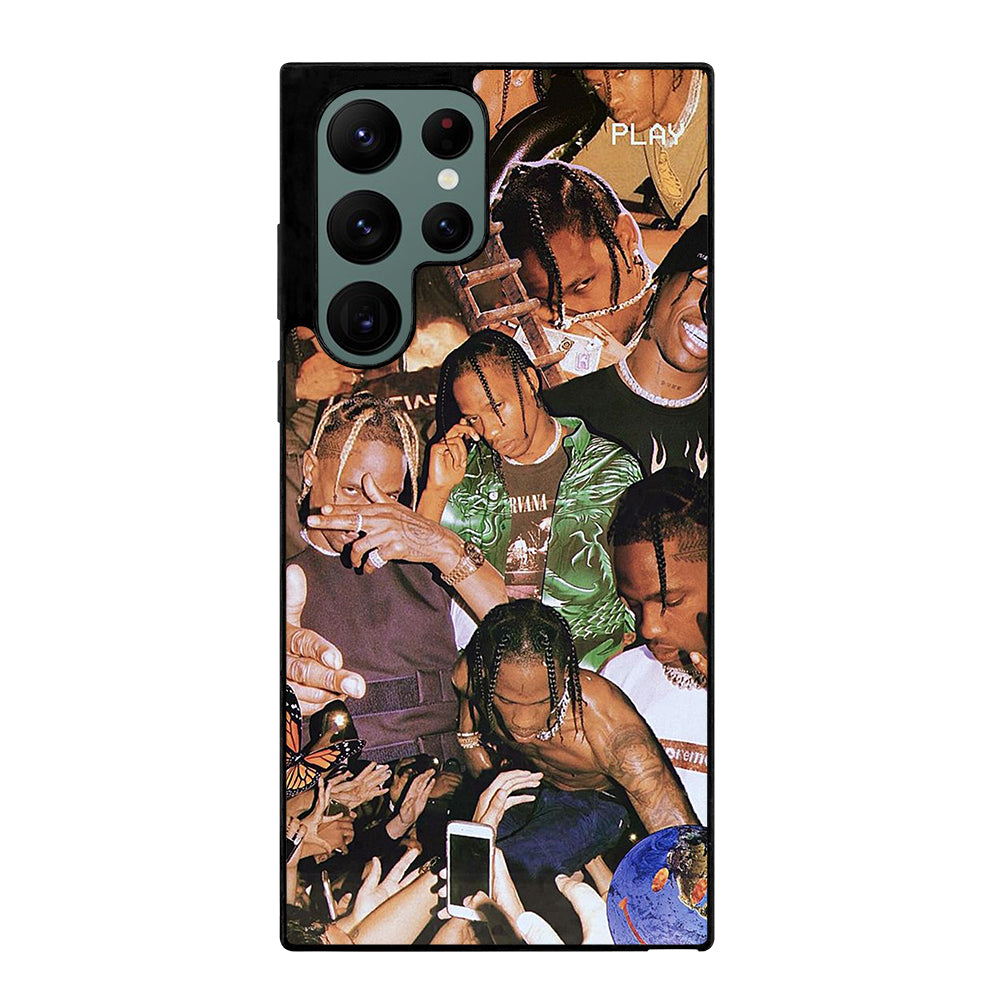 TRAVIS SCOTT AMERICAN RAPPER COLLAGE Samsung Galaxy S22 Ultra Case Cover
