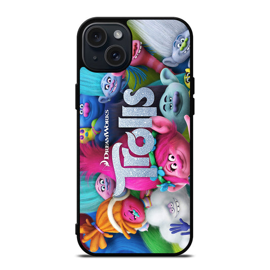 TROLLS CARTOON ALL CHARACTER iPhone 15 Plus Case Cover