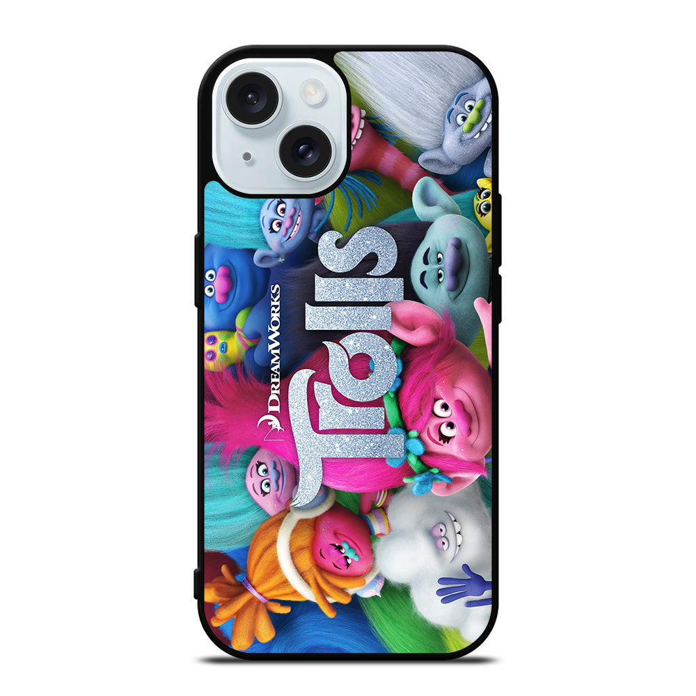 TROLLS CARTOON ALL CHARACTER iPhone 15 Case Cover