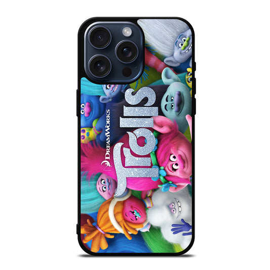 TROLLS CARTOON ALL CHARACTER iPhone 15 Pro Max Case Cover