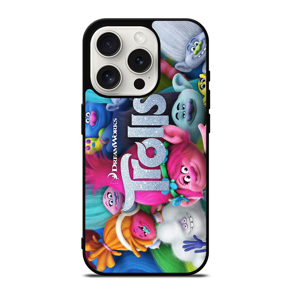 TROLLS CARTOON ALL CHARACTER iPhone 15 Pro Case Cover