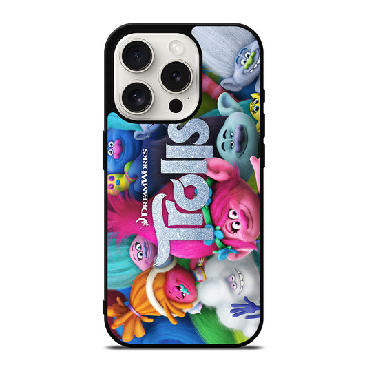 TROLLS CARTOON ALL CHARACTER iPhone 15 Pro Case Cover