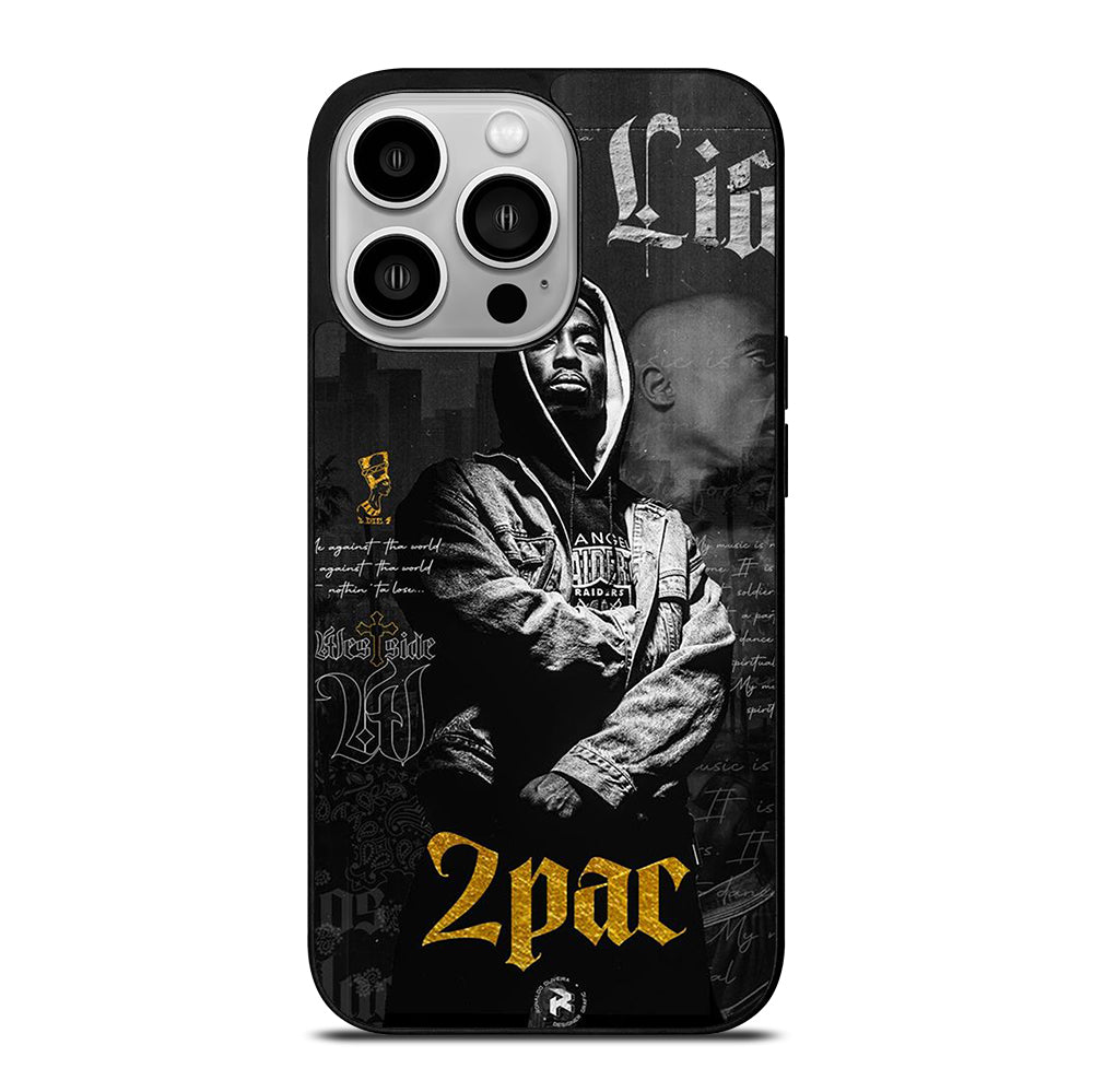 TUPAC 2PAC RAPPER POSTER iPhone 14 Pro Case Cover
