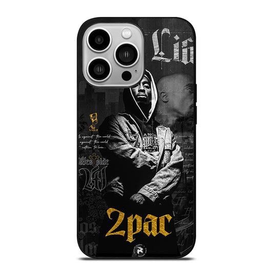 TUPAC 2PAC RAPPER POSTER iPhone 14 Pro Case Cover
