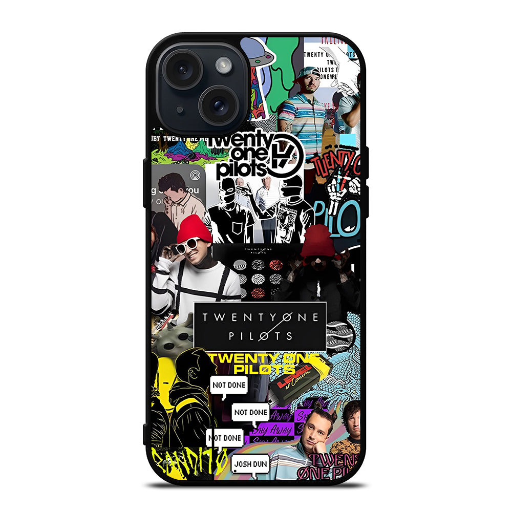 TWENTY ONE PILOTS COLLAGE iPhone 15 Plus Case Cover