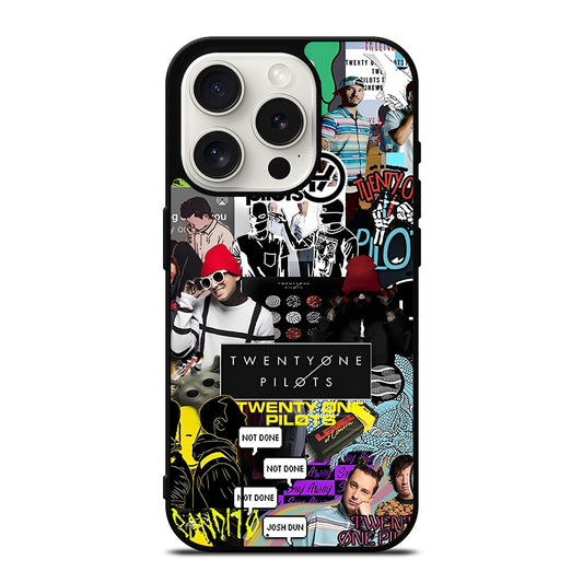 TWENTY ONE PILOTS COLLAGE iPhone 15 Pro Case Cover
