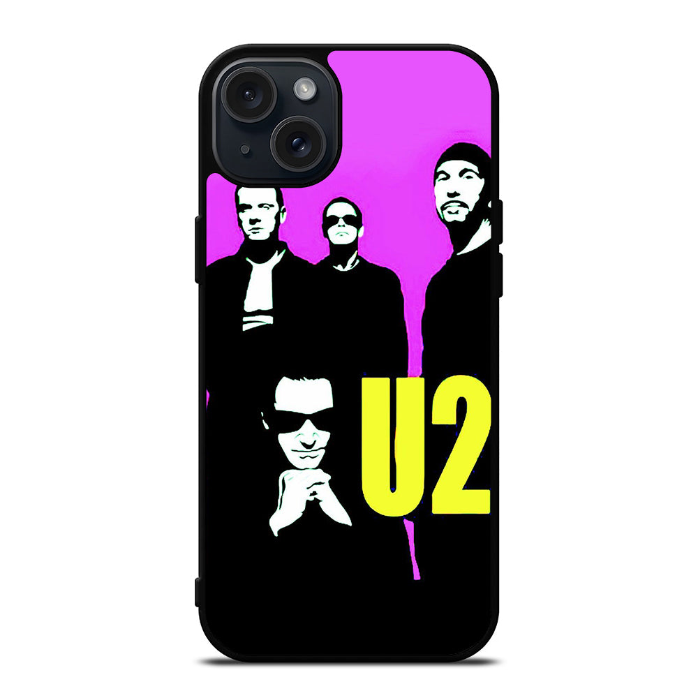 U2 BAND POSTER iPhone 15 Plus Case Cover