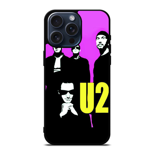 U2 BAND POSTER iPhone 15 Pro Max Case Cover