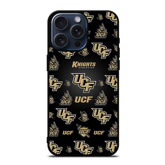 UCF KNIGHTS LOGO PATTERN iPhone 15 Pro Max Case Cover