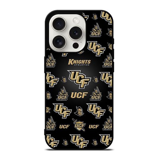 UCF KNIGHTS LOGO PATTERN iPhone 15 Pro Case Cover