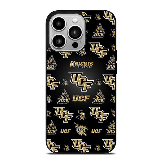 UCF KNIGHTS LOGO PATTERN iPhone 14 Pro Case Cover