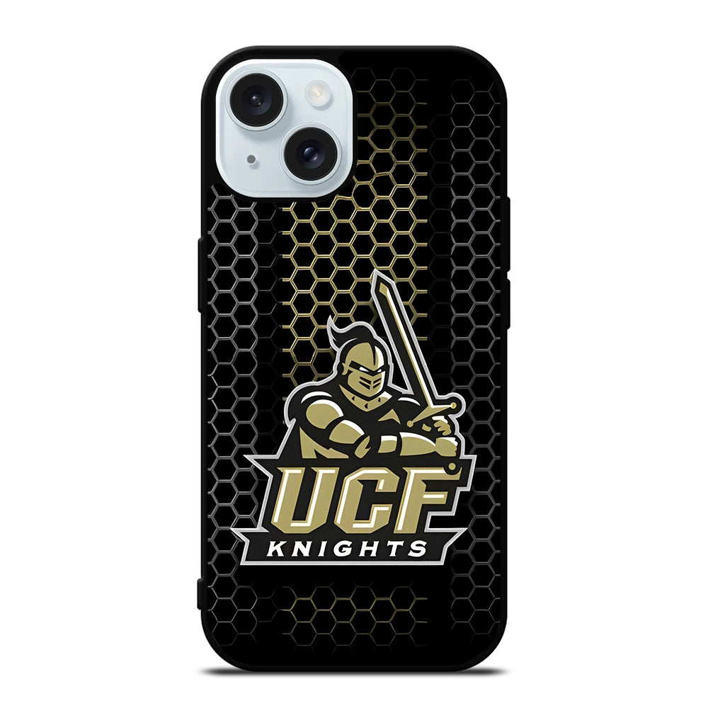 UCF KNIGHTS METAL LOGO iPhone 15 Case Cover