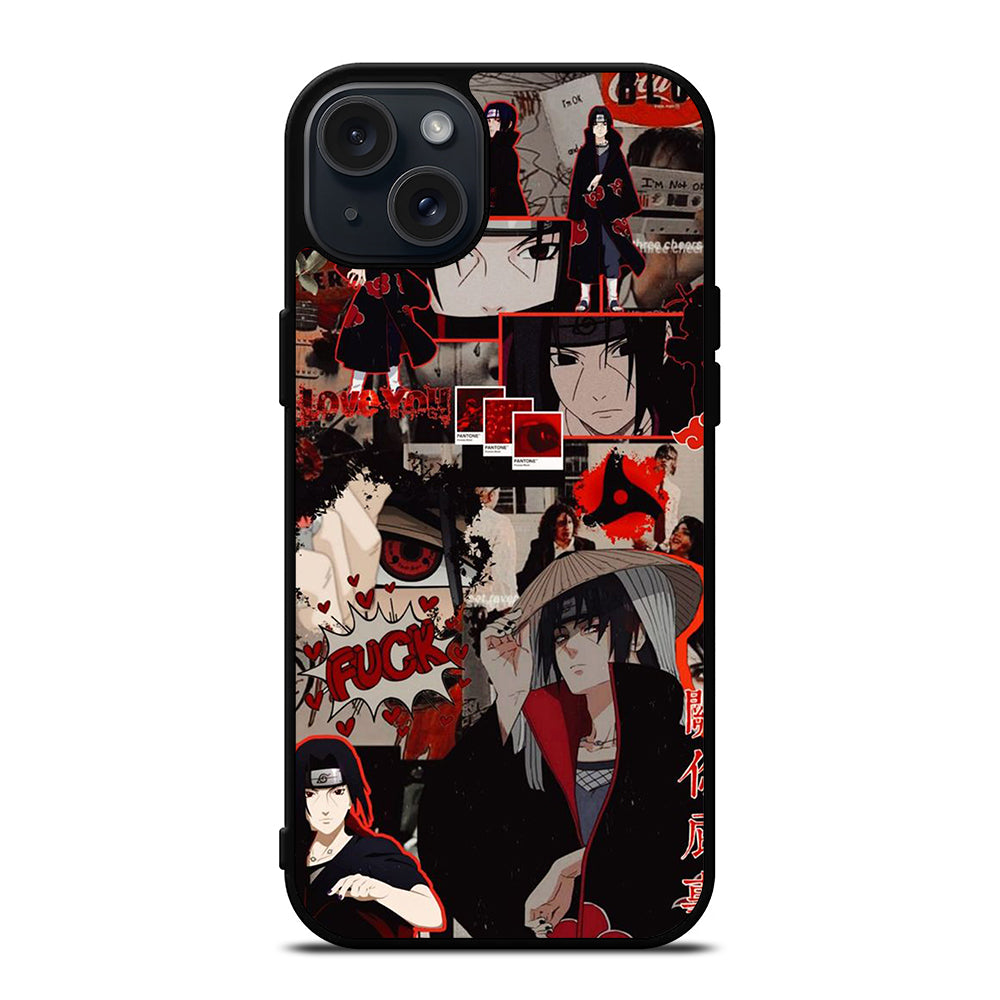 UCHIHA ITACHI NARUTO ANIME COLLAGE iPhone 15 Plus Case Cover