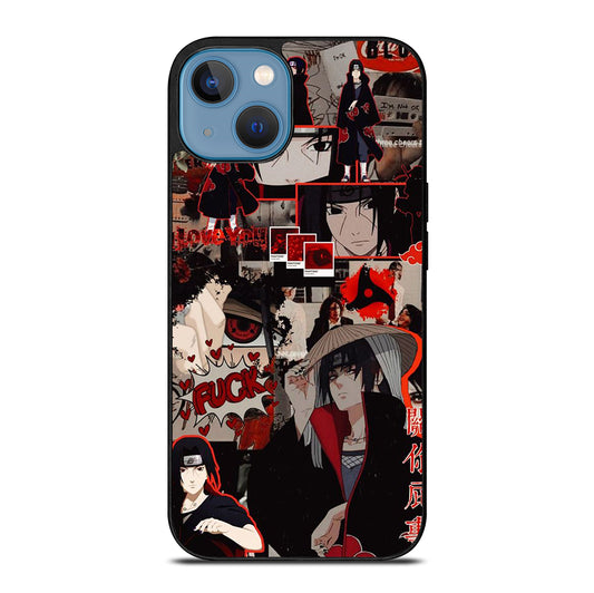 UCHIHA ITACHI NARUTO ANIME COLLAGE iPhone 13 Case Cover