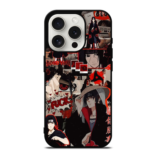 UCHIHA ITACHI NARUTO ANIME COLLAGE iPhone 15 Pro Case Cover