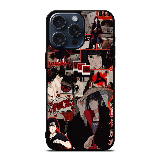 UCHIHA ITACHI NARUTO ANIME COLLAGE iPhone 15 Pro Max Case Cover