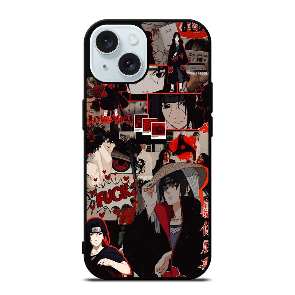 UCHIHA ITACHI NARUTO ANIME COLLAGE iPhone 15 Case Cover