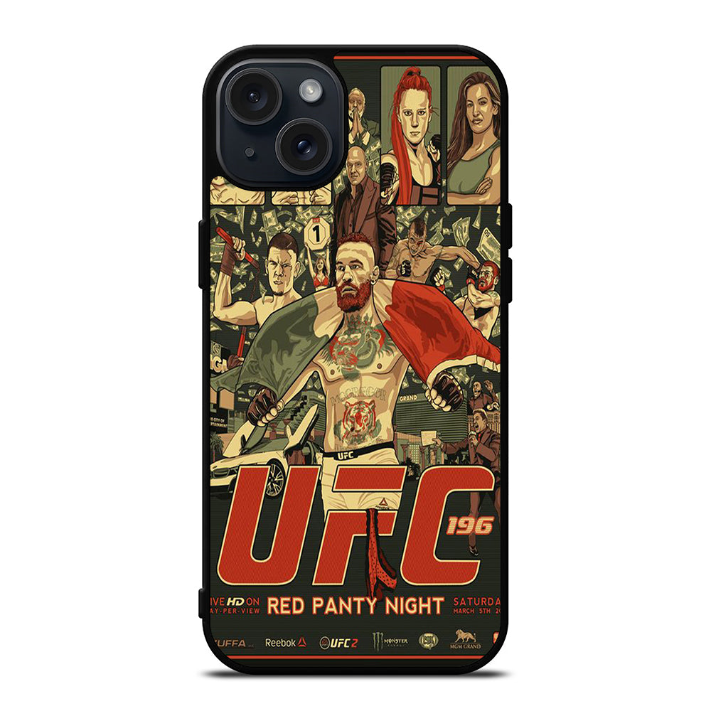 UFC LOGO FIGHTING POSTER iPhone 15 Plus Case Cover