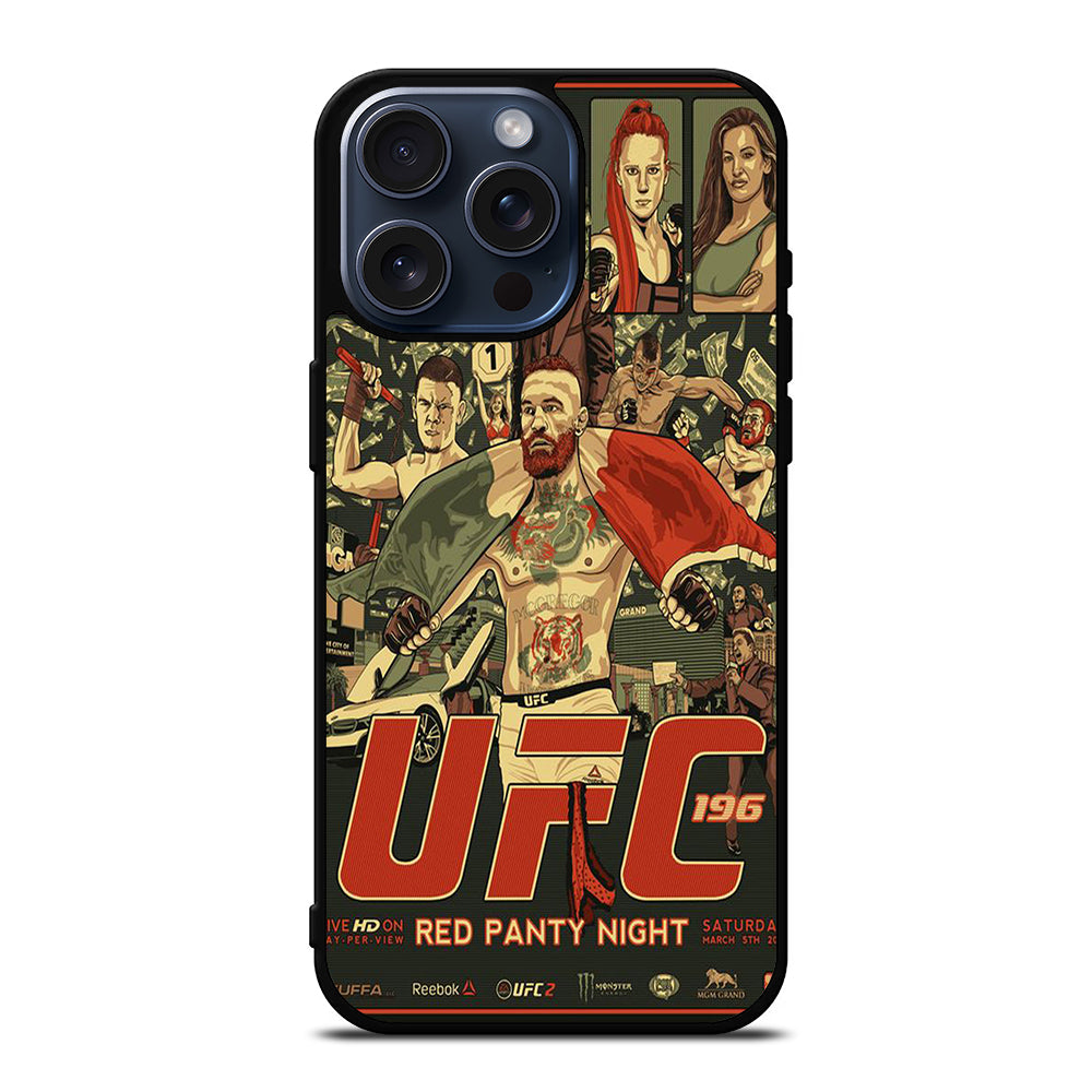 UFC LOGO FIGHTING POSTER iPhone 15 Pro Max Case Cover