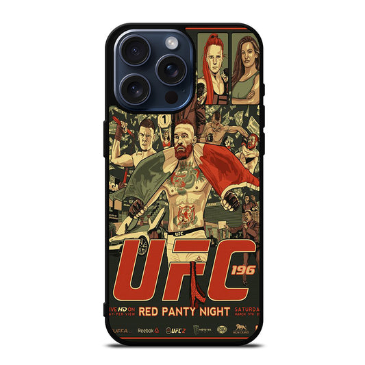 UFC LOGO FIGHTING POSTER iPhone 15 Pro Max Case Cover