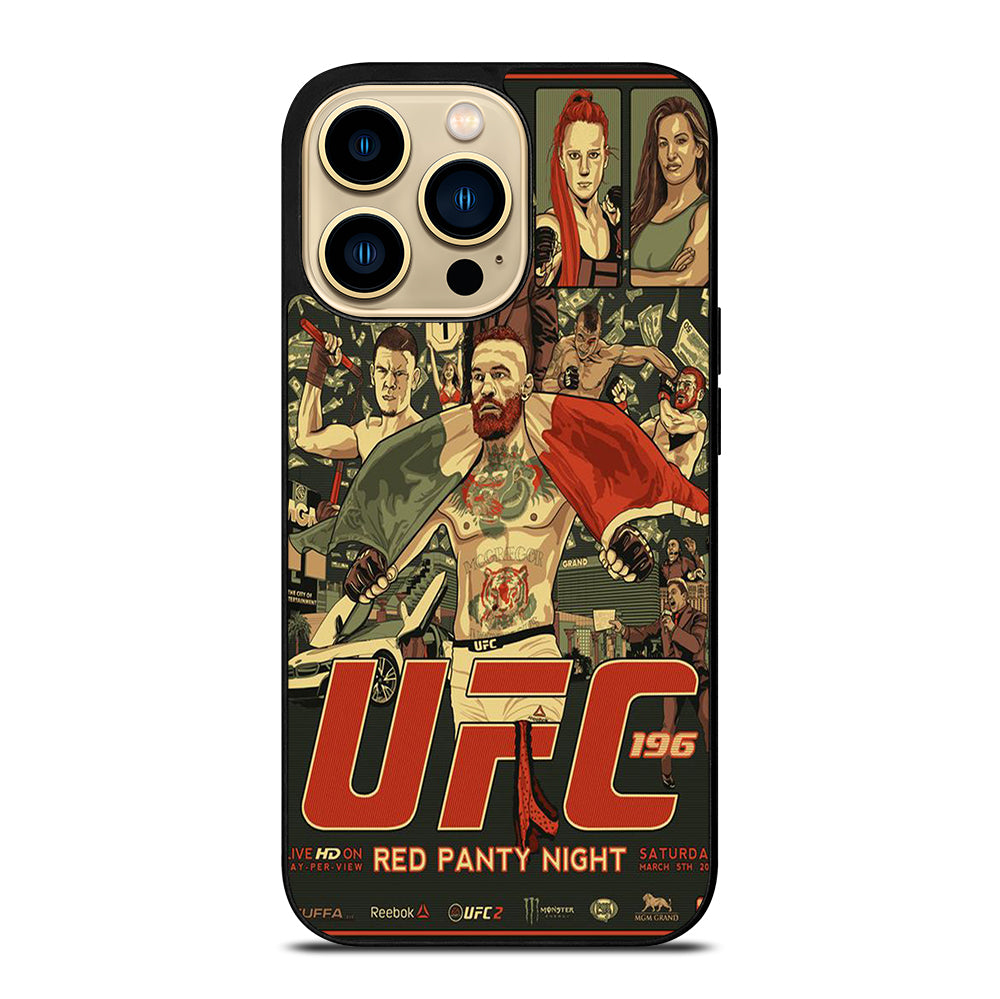 UFC LOGO FIGHTING POSTER iPhone 14 Pro Max Case Cover