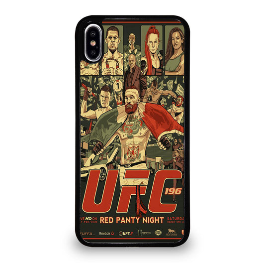 UFC LOGO FIGHTING POSTER iPhone XS Max Case Cover