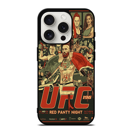 UFC LOGO FIGHTING POSTER iPhone 15 Pro Case Cover