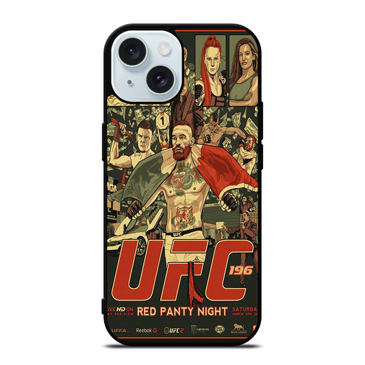 UFC LOGO FIGHTING POSTER iPhone 15 Case Cover
