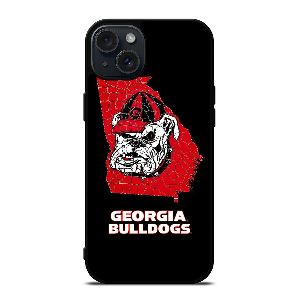 UGA GEORGIA BULLDOGS NFL ICON iPhone 15 Plus Case Cover