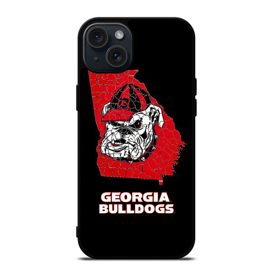 UGA GEORGIA BULLDOGS NFL ICON iPhone 15 Plus Case Cover