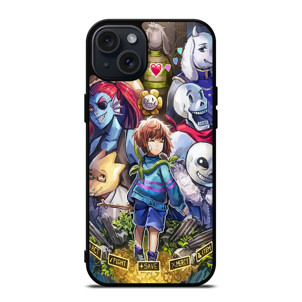 UNDERTALE CHARACTER iPhone 15 Plus Case Cover