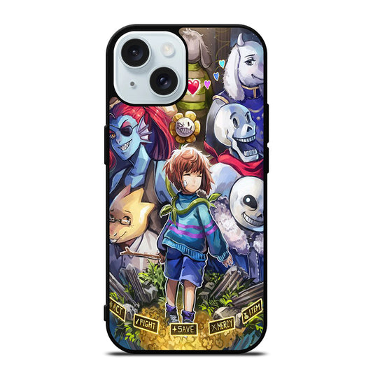 UNDERTALE CHARACTER iPhone 15 Case Cover